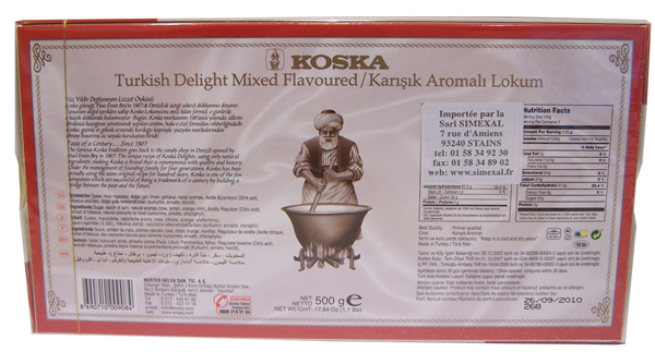 Delicias Turcas con Aroma de Frutas - 500gr. - Imagen 3