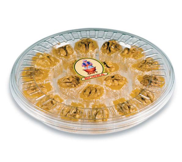 Delicias Turcas con nueces 550gr. (Caja transparente)
