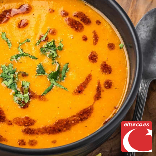 Sopa de lentejas rojas turca (mercimek çorbası) paso a paso